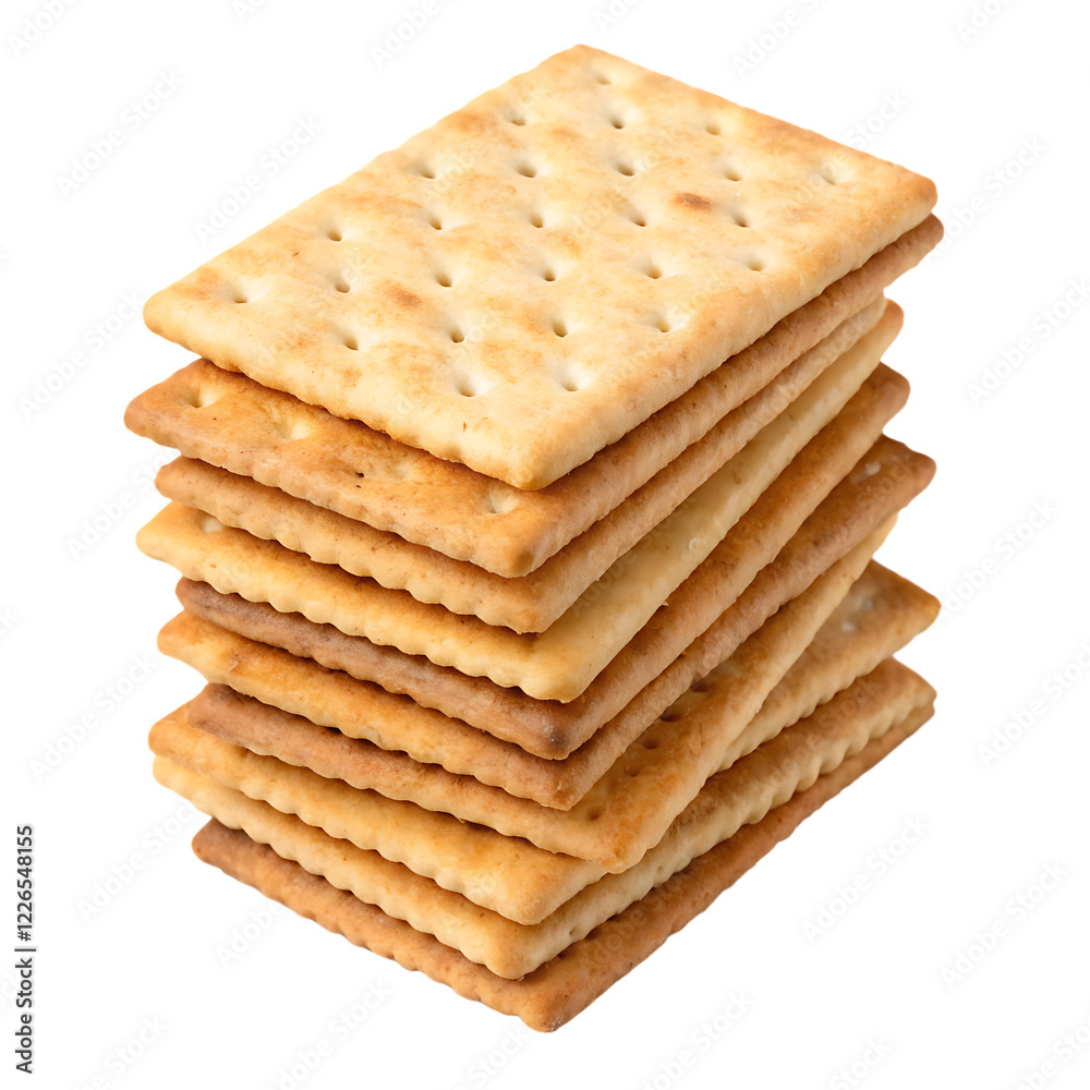 stacked pile of crispy saltine crackers isolated on white background png stacked pile of crispy saltine crackers isolated on white background png