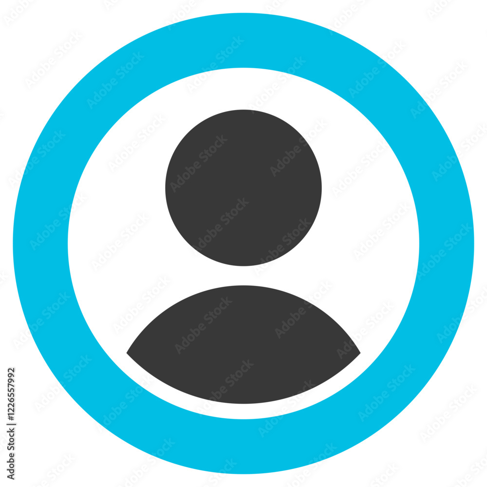 User Glyph Blue Grey Icon User Glyph Blue Grey Icon