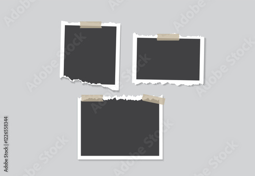 Pictures or photos frame collage comics page grid layout abstract photo frames