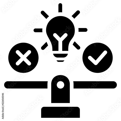 Feasibility Glyph Icon