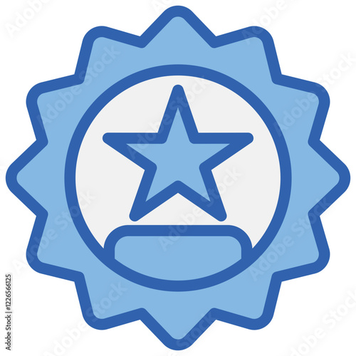 Quality Blue White Icon