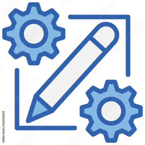 Customization Blue White Icon