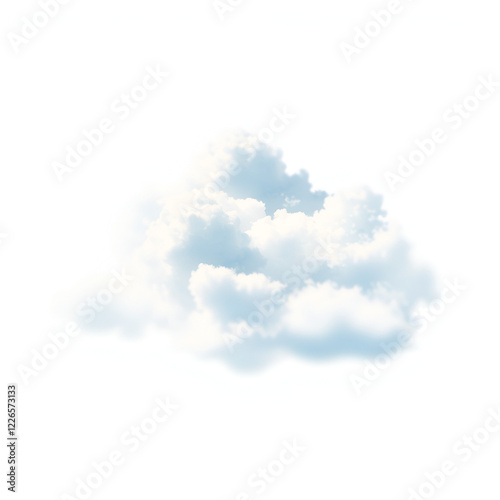 Airbrush blurry vintage design of cloud for element bootleg tshirt or memorial vintage style, best for background. Isolated blurry cloud and blue sky in white background Y2K. photo