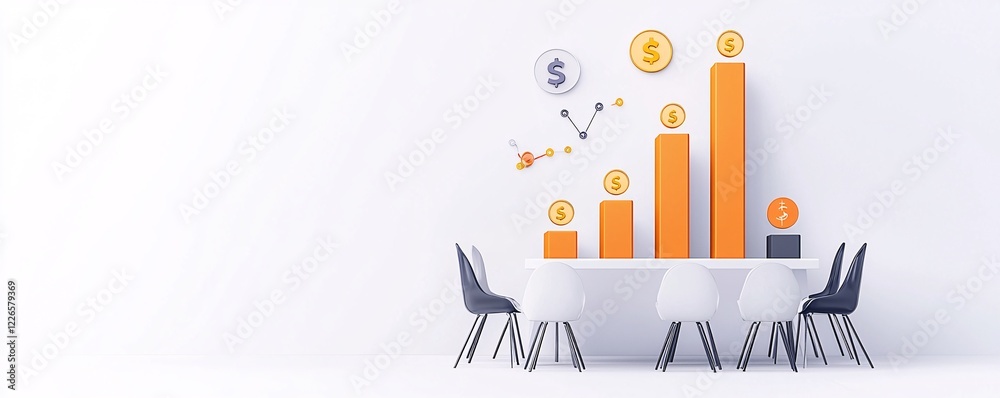 Fototapeta premium demographic research, competition comparison, population trends, professional statistics, infographic style, clean aesthetics, creative visuals, corporate presentation vibe, high-quality render,