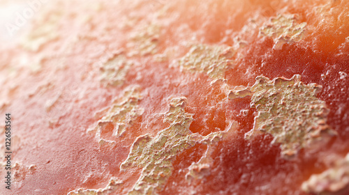 Textured Coral Surface: Close-up macro shot revealing the intricate, textured surface of a piece of coral, showcasing its unique coloration and patterns.