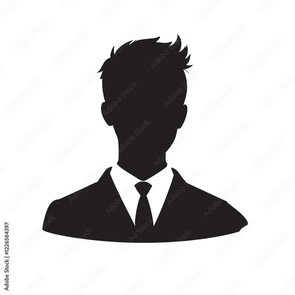 silhouette of a person on white background silhouette of a person on white background