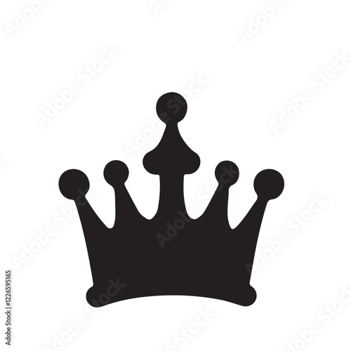 golden crown isolated on white background 