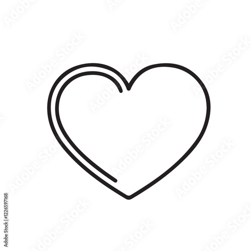 Broken Heart, love, romance or valentine's day red and black  heart. Stock - vector eps 10