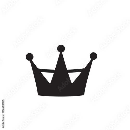 crown icons set shilahoutte vector on white background 