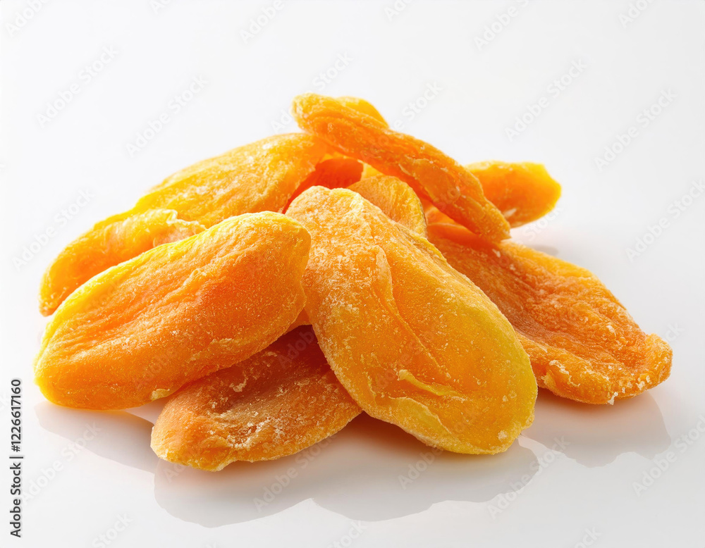 Dried Mango in the white background studio shot Dried Mango in the white background studio shot