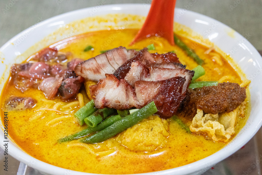 Delicious curry noodle or Mi Kari Delicious curry noodle or Mi Kari