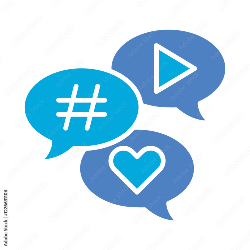 Obraz premium Social Media Icon