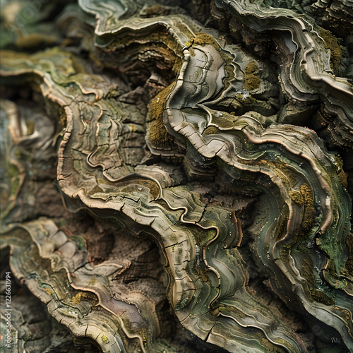 Intricacies of Tree Bark: A Close-Up on Nature's Rugged, Organic Textures and Patterns photo