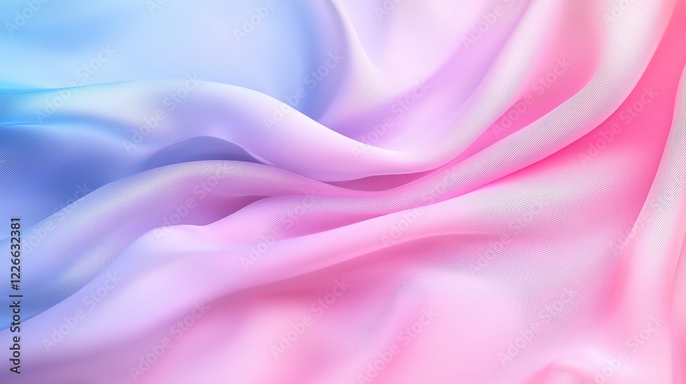 Fototapeta premium Abstract pink pastel holographic background with smooth blurred gradient texture for digital design