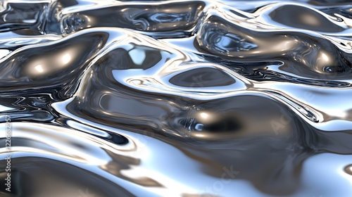 Abstract Liquid Metal Surface Texture