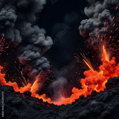 burning fire in the fire