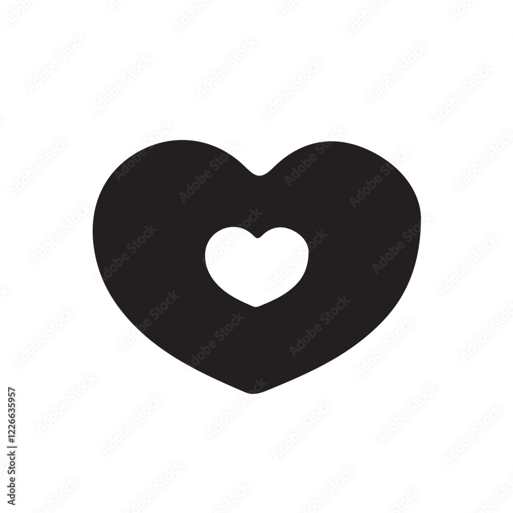 black heart icons set. Heart icon. Different simple vector hearts and love. Stock - Vector eps 10 black heart icons set. Heart icon. Different simple vector hearts and love. Stock - Vector eps 10