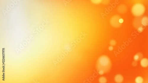 Glowing Orange Bokeh Light Abstract Background