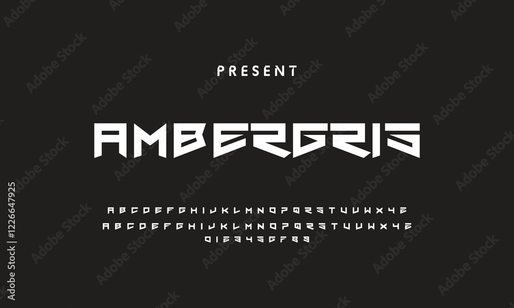 Fototapeta premium Future font creative modern alphabet fonts. Typography bold regular. vector illustrator