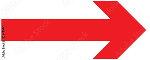 Horizontal long straight arrow with two left and right pointers. Black width symbol isolated on white background. Vector graphic illustration in eps 10