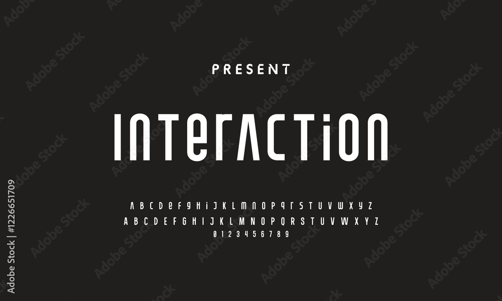 Luxury modern clean font, abstract geometric letter set typeface Luxury modern clean font, abstract geometric letter set typeface
