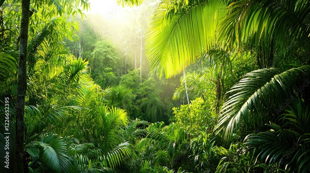 Obraz premium Lush Tropical Rainforest