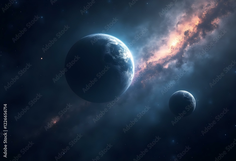 Obraz premium Fantasy space landscape