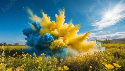 sky in multicolour photo