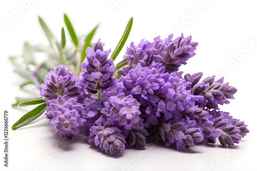 Lavender cluster isolated on a clear background cutout
