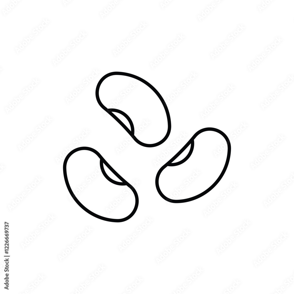 Green beans icon design Green beans icon design