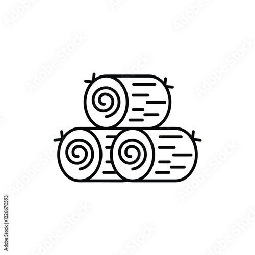 Hay Bale icon design