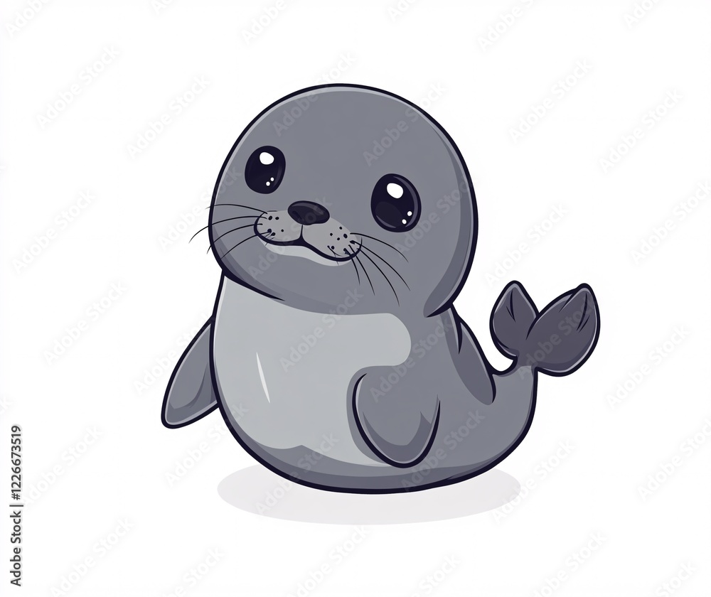 Obraz premium sea lion on a white background