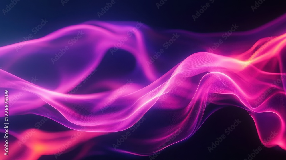 Neon fluid gradient with dynamic waves of pink and purple blending seamlessly, offering a vibrant template for banners. Neon fluid gradient with dynamic waves of pink and purple blending seamlessly, offering a vibrant template for banners.