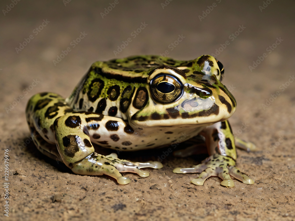 Fototapeta premium bullfrog on the ground