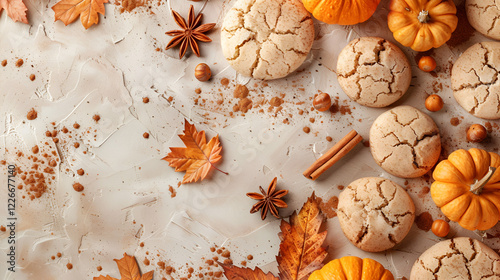 Drop snickerdoodle cookies with pumpkin and cinnamon perfect for fall baking

 photo