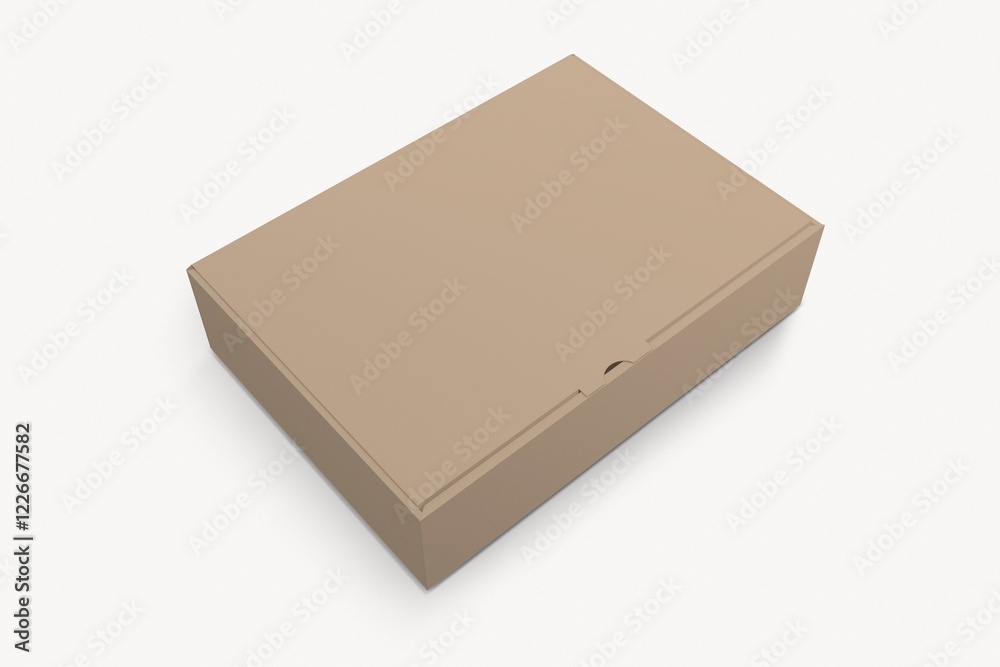 Craft paper box, eco packaging with design space Craft paper box, eco packaging with design space