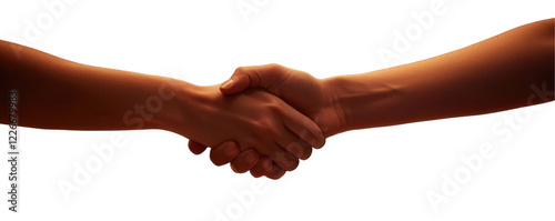 Obraz na płótnie Handshake agreement for business collaboration transparent background professional environment w salonie