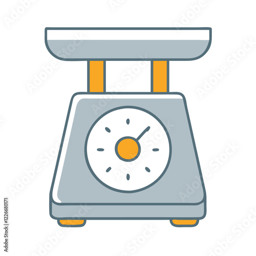 Food Scale icon with a simple design on a white background