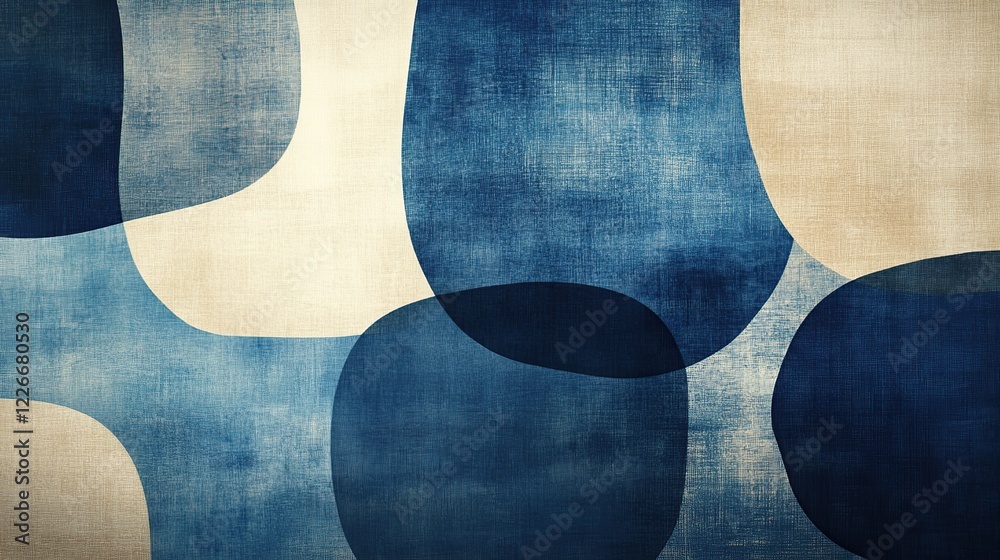 Abstract blue beige shapes textured background design Abstract blue beige shapes textured background design