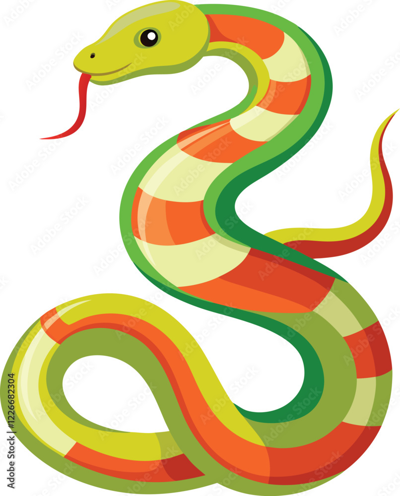 Naklejka premium snake vector