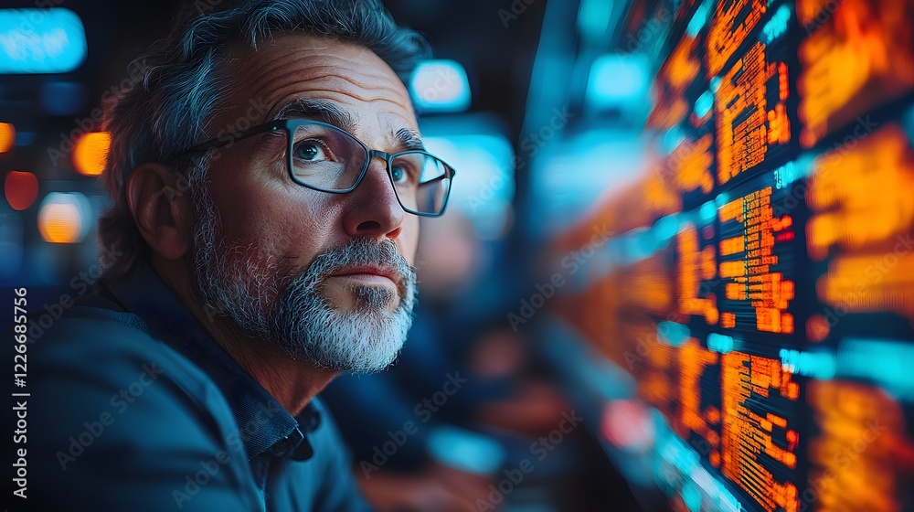 Traders in focus watching falling coins in a clean and organized financial workspace, 8K sharp detail, copy space Traders in focus watching falling coins in a clean and organized financial workspace, 8K sharp detail, copy space
