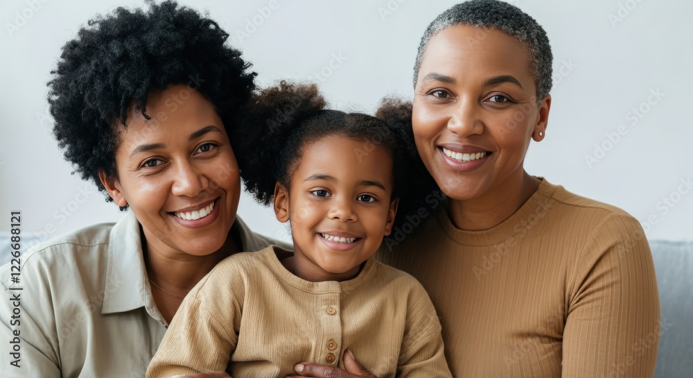 Joyful family moment: three african american female generations embracing and smiling together Joyful family moment: three african american female generations embracing and smiling together
