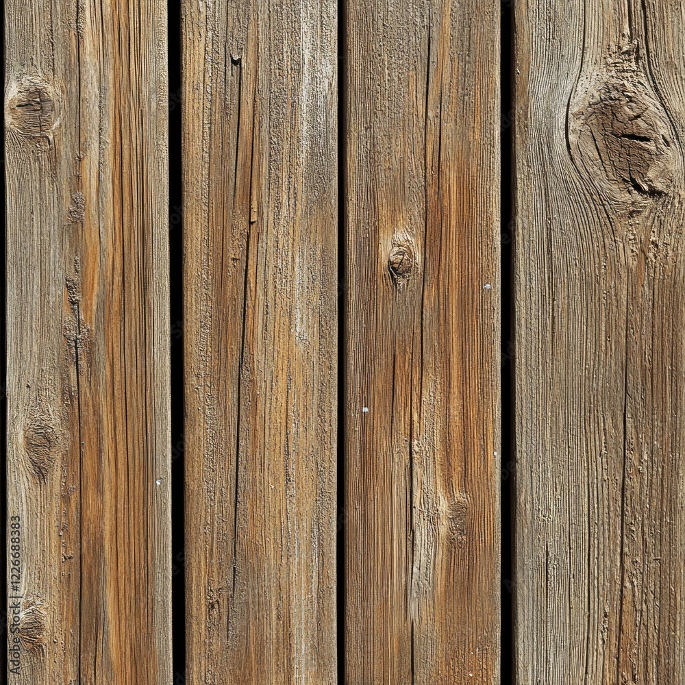 Naklejka premium Weathered vertical wood planks texture.