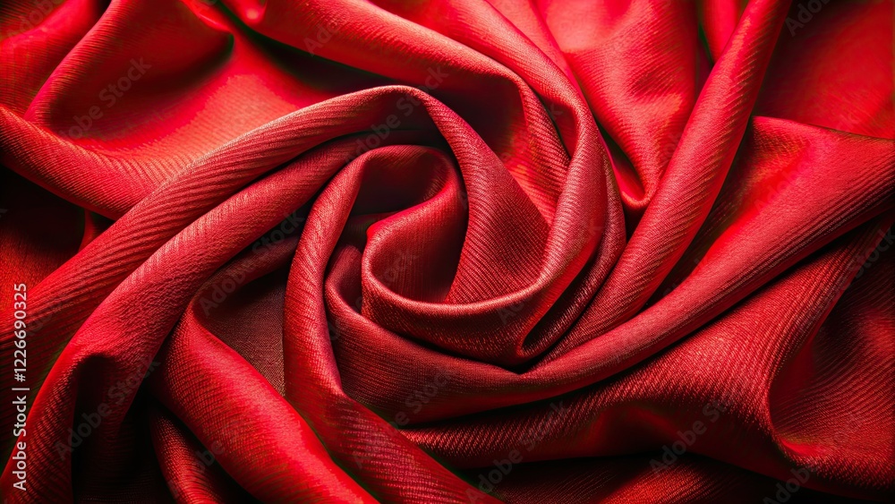 Obraz premium Abstract Red Fabric Texture, Architectural Photography, Luxurious Background