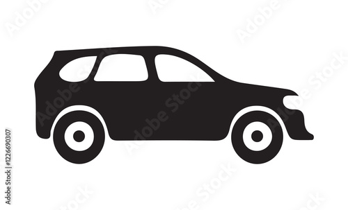 Car vector icon silhouettes. flat design vector illustration eps 10
