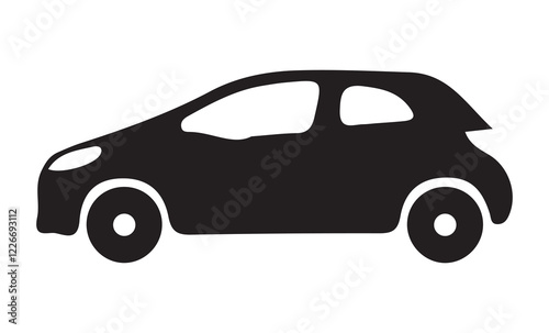 Car vector icon silhouettes. flat design vector illustration eps 10