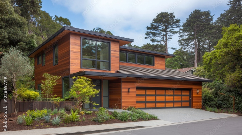 Modern house with numerous windows, a lightfilled residence with scenic views modern Modern house with numerous windows, a lightfilled residence with scenic views modern