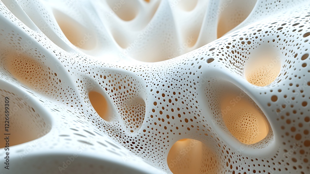 Abstract 3D Porous Organic Structure Abstract 3D Porous Organic Structure