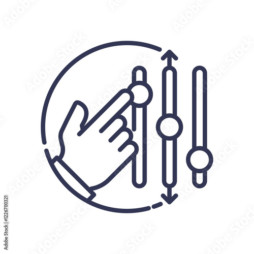 Hand adjusting sliders symbolizes manual editing and improvement.