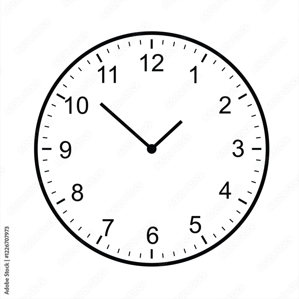 clock isolated on white clock isolated on white